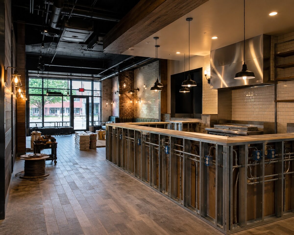 Restaurant tenant improvement electrical build-out in Temecula, CA